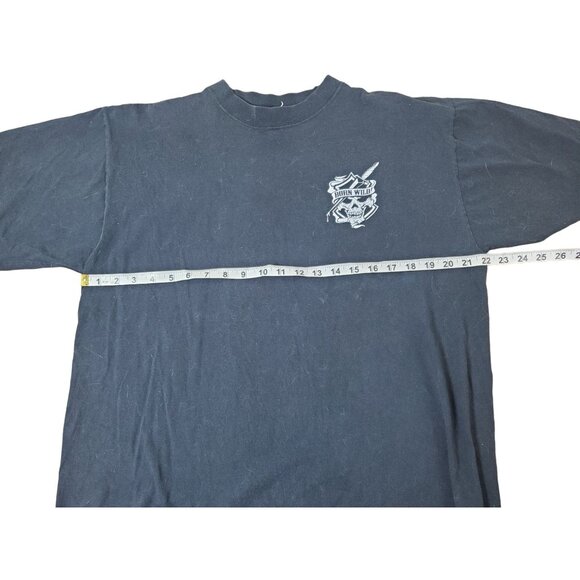 Vintage "Born Wild" Graphic Black T-Shirt With Eagle & "Spirit Of America" Desig - Picture 6 of 7